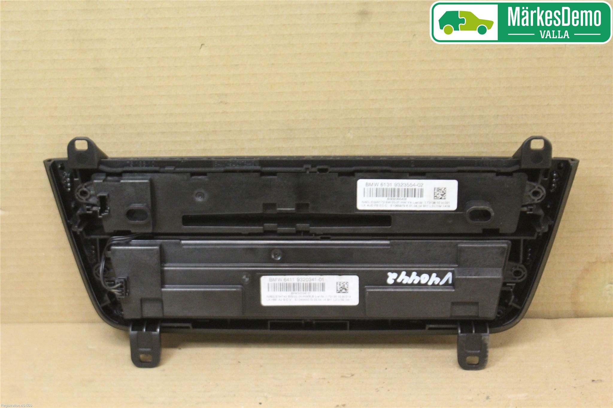 BMW 3 GT F34 13-19 Varme Ac Betjening-Display