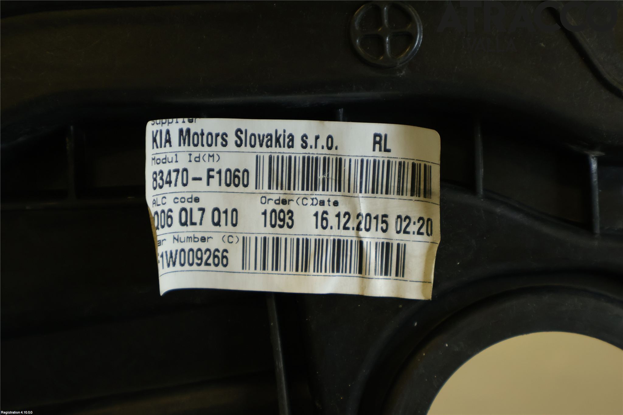 Kia SPORTAGE (QL) 16-21 Vindusheis