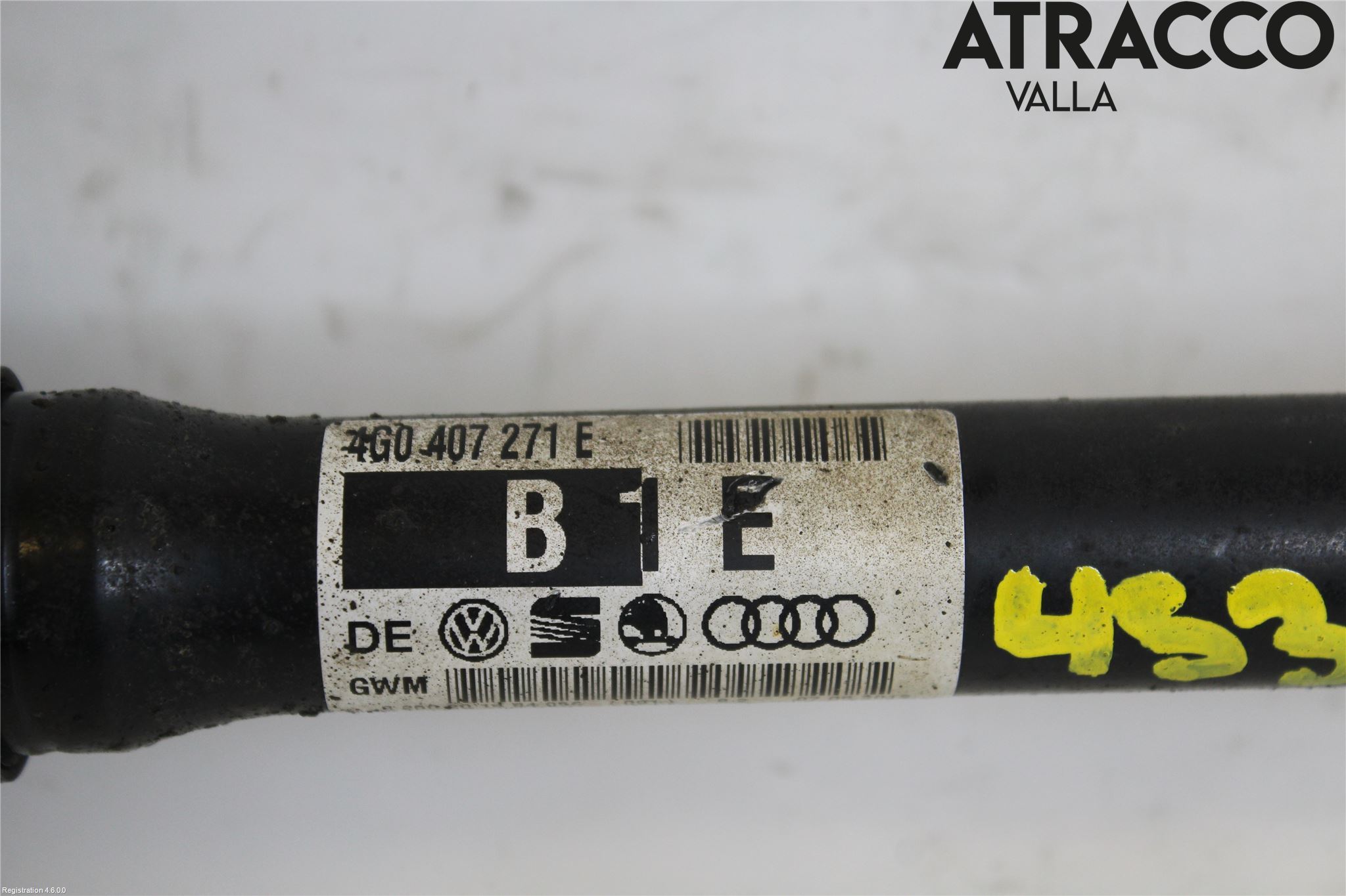 Audi A6/S6 4G 11-18 Drivaksel Foran Kompl Høyre