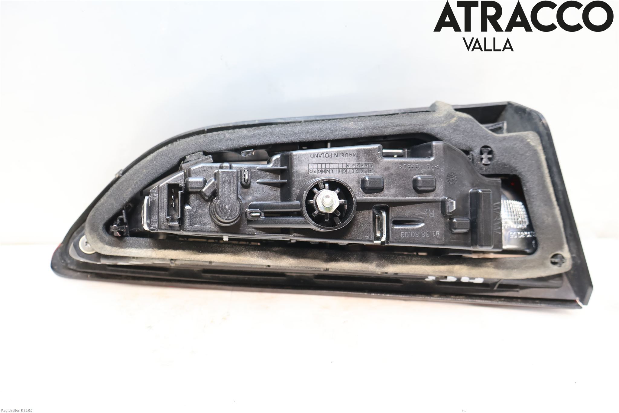 Opel ASTRA K 16-22 Baklykt Høyre  På Luke(Indre)