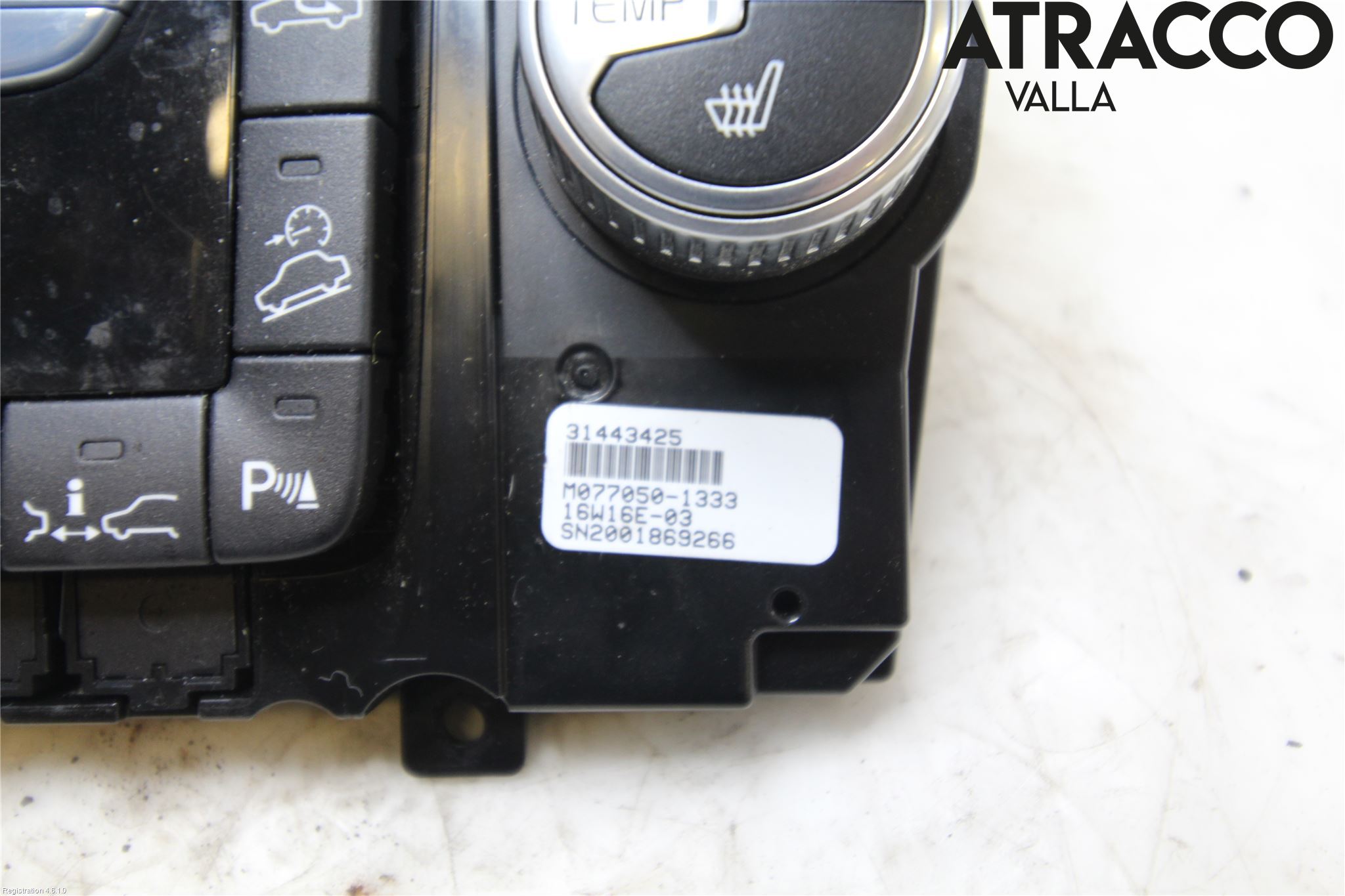Volvo XC70 14-16 Varme Ac Betjening-Display