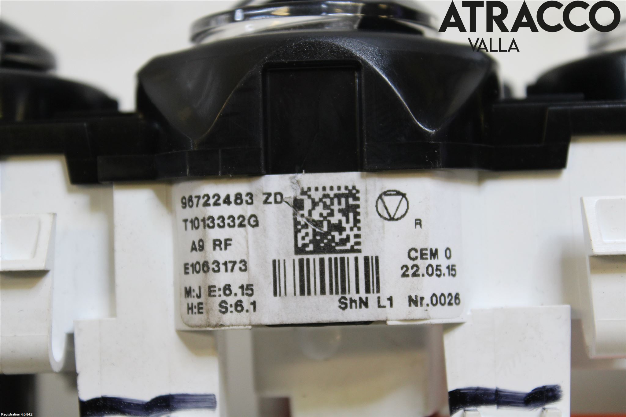 Peugeot 208 12-15 Varme Ac Betjening-Display
