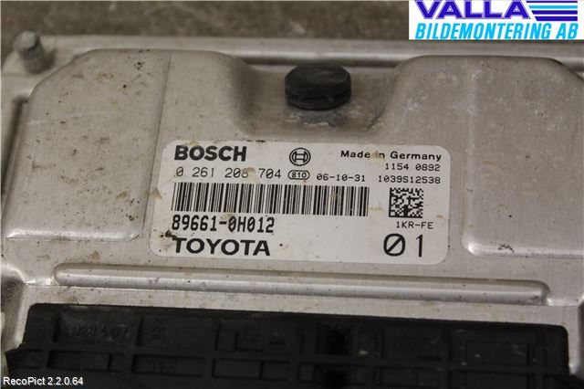 Toyota AYGO 06-14 Styreenhet Innsprøytning