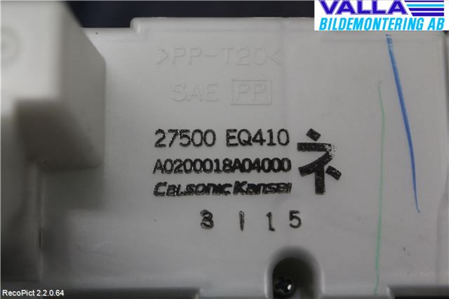 Nissan X-TRAIL     01-07 Varme Ac Betjening-Display