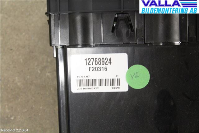 Saab 9-5     06-10 Varme Ac Betjening-Display