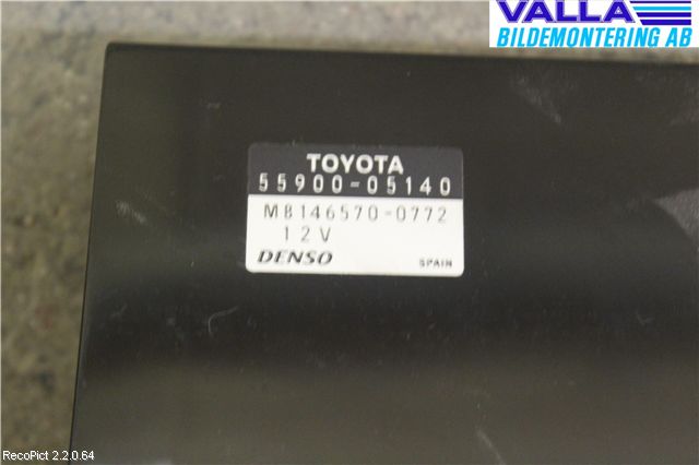 Toyota AVENSIS 03-06 Varme Ac Betjening-Display