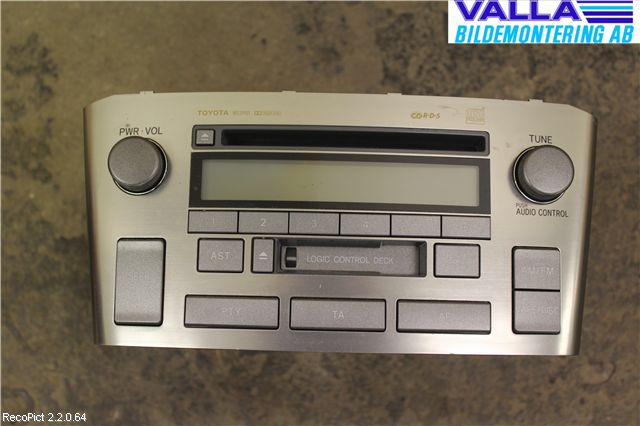 Toyota AVENSIS 03-06 Stereo Radio Med Cd