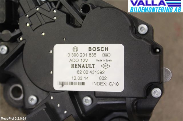 Renault KANGOO II 08-14 Viskermotor Bakluke