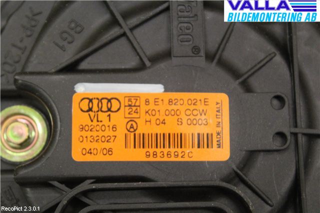 Audi A4/S4 05-07 Varmeapparat Viftemotor