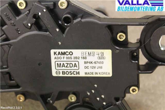 Mazda 3 I 07-08 Viskermotor Bakluke