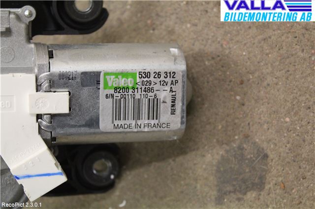 Renault CLIO III  06-09 Viskermotor Bakluke