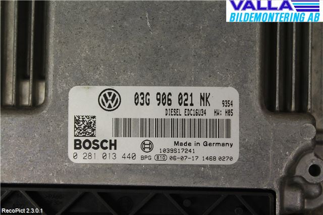 Volkswagen VW PASSAT 05-11 Styreenhet Dieselpumpe