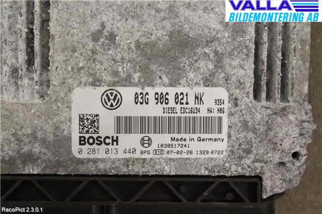 Volkswagen VW PASSAT 05-11 Styreenhet Dieselpumpe