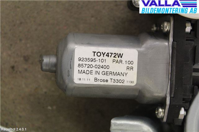 Toyota AURIS 10-12 Vindusheis El Komp