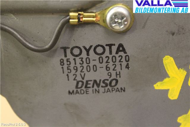 Toyota COROLLA 02-07 Viskermotor Bakluke