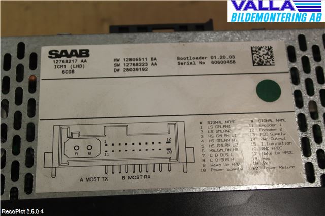 Saab 9-3 VER 2 Stereo Radio Øvrig