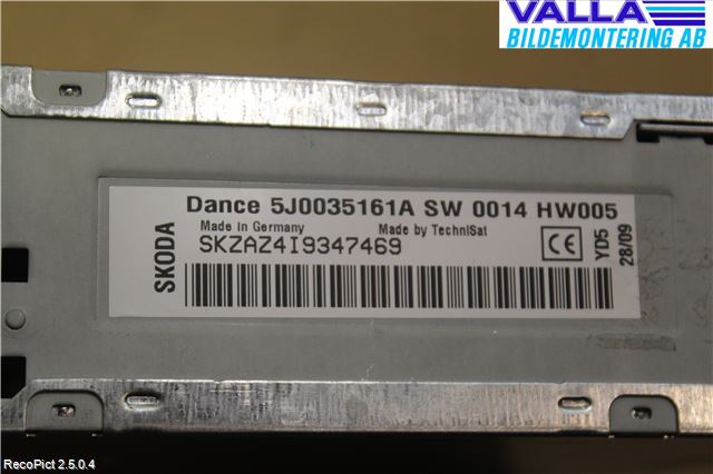 Skoda PRAKTIK Stereo Radio Med Cd