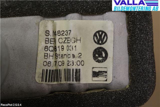 Skoda PRAKTIK Varmeapparat Register Uten Ac