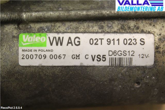 Skoda PRAKTIK Startmotor