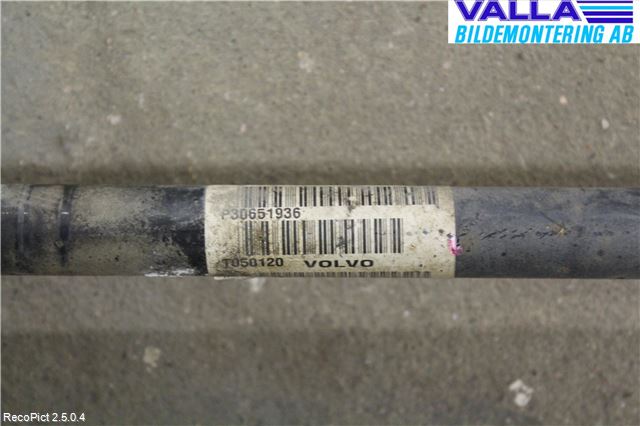 Volvo V70 05-08 Drivaksel Bak Kompl Venstre