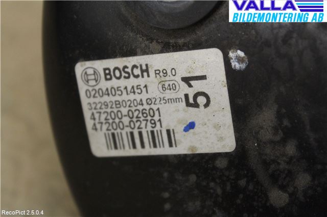 Toyota AURIS 10-12 Bremseservo