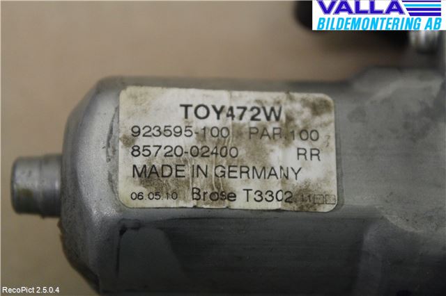 Toyota AURIS 10-12 Vindusheis El Komp