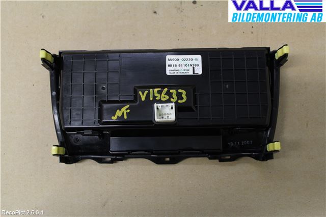 Toyota AURIS 07-09 Varme Ac Betjening-Display