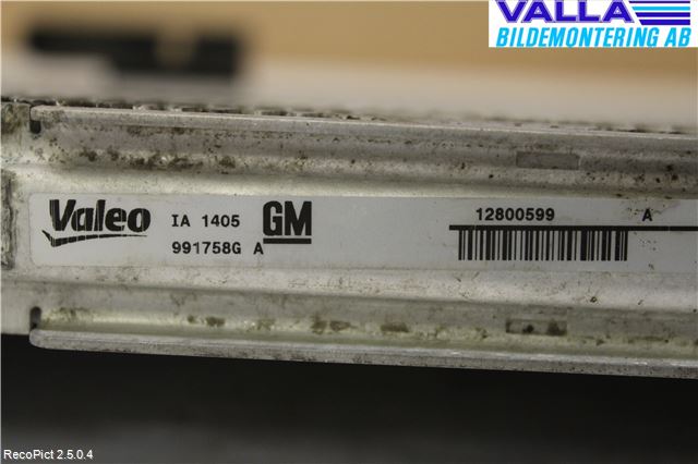 Opel VECTRA C 06-08 Intercooler Radiator