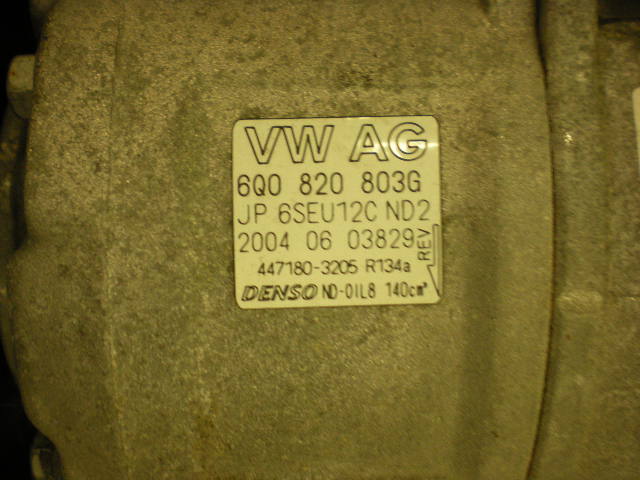 Skoda FABIA 99-07 Varme Ac Kompressor