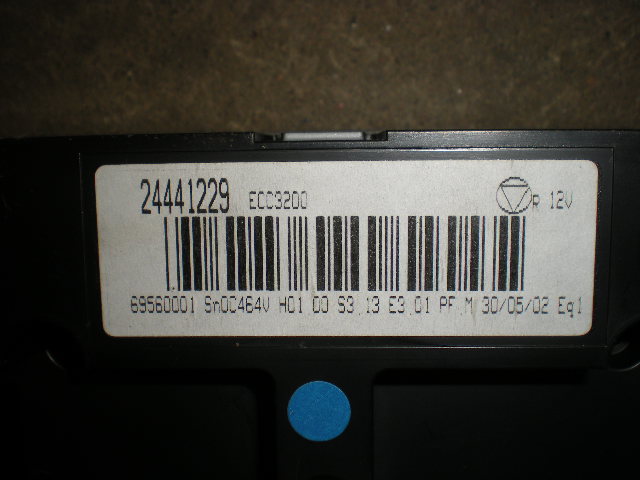 Opel VECTRA C 02-05 Varme Ac Betjening-Display