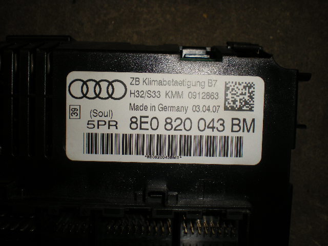 Audi A4/S4 05-07 Varme Ac Betjening-Display