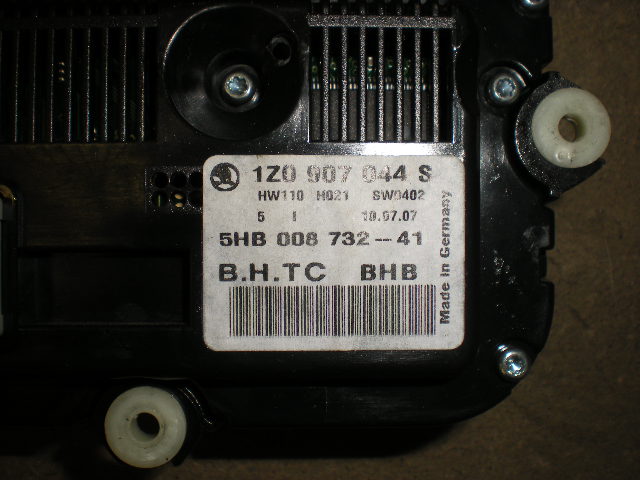 Skoda OCTAVIA (1Z) 05-13 Varme Ac Betjening-Display
