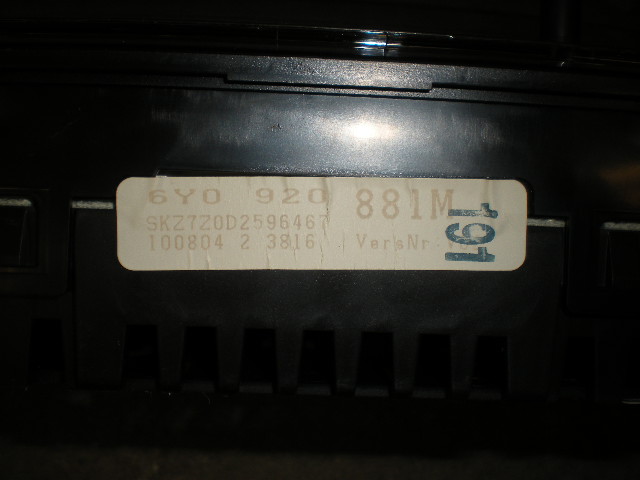 Skoda FABIA 99-07 Instr Kombinert