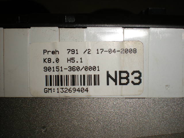 Opel ASTRA H 04-12 Varme Ac Betjening-Display