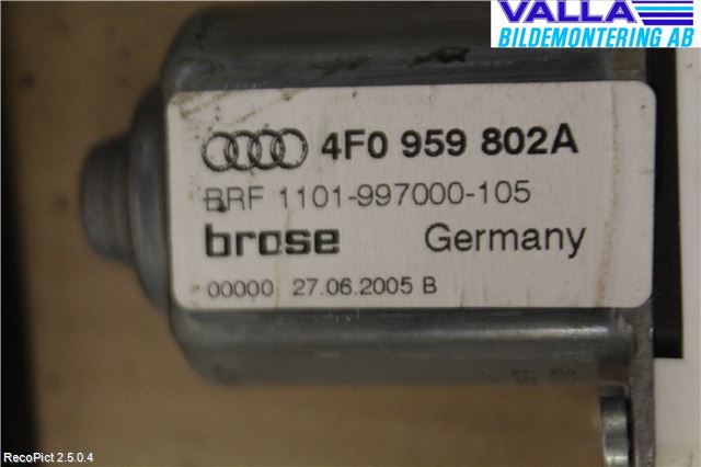 Audi A6/S6     05-11 Vindusheis El Komp