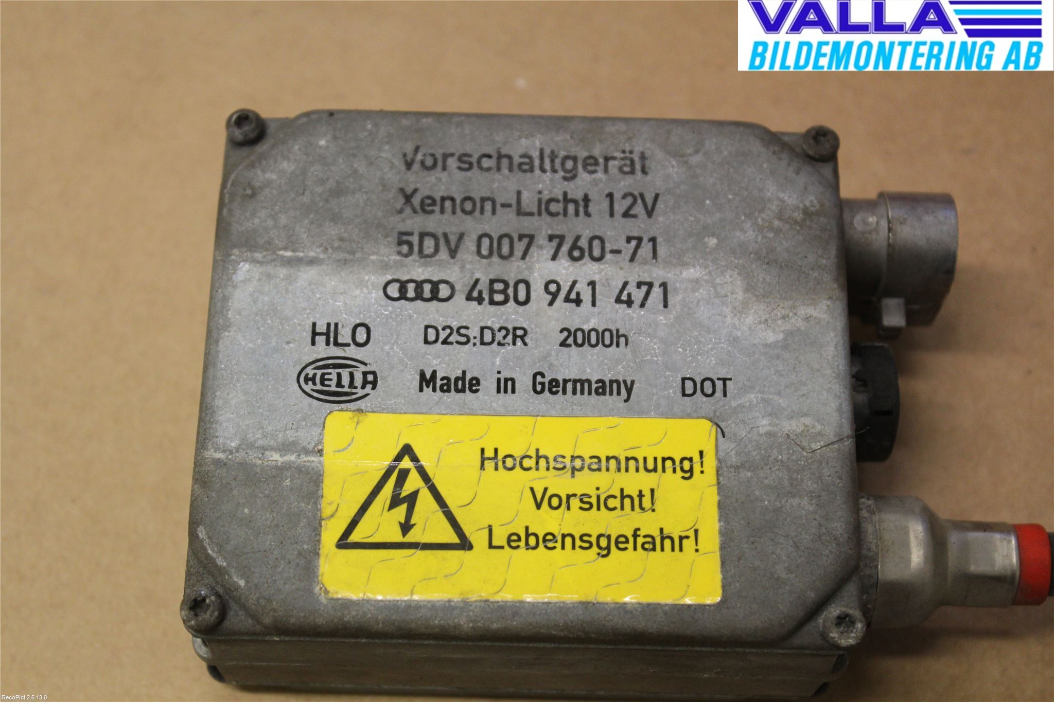 Audi A6/S6     97-05 Styreenhet Xenon
