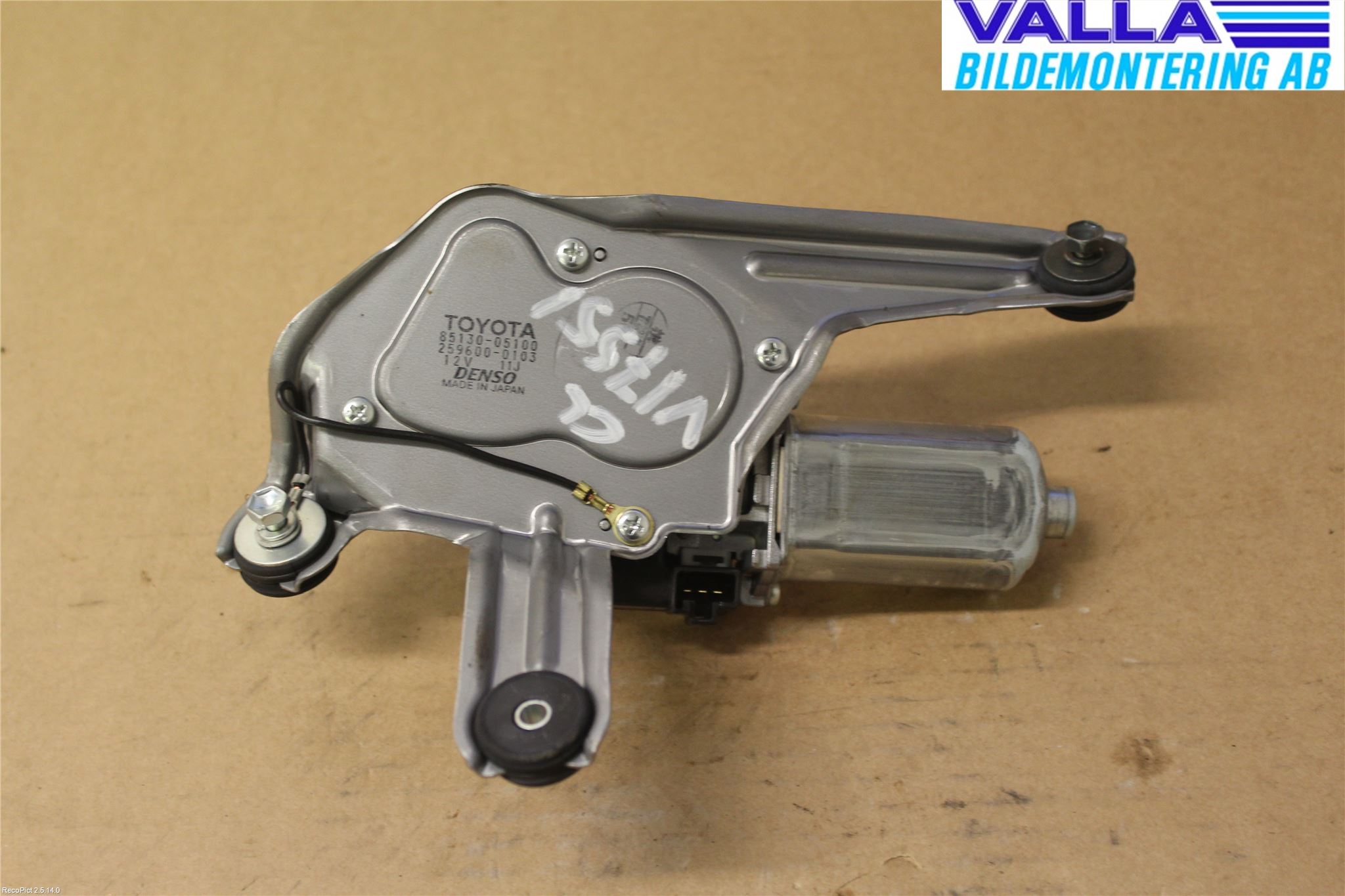 Toyota AVENSIS 07-08 Viskermotor Bakluke