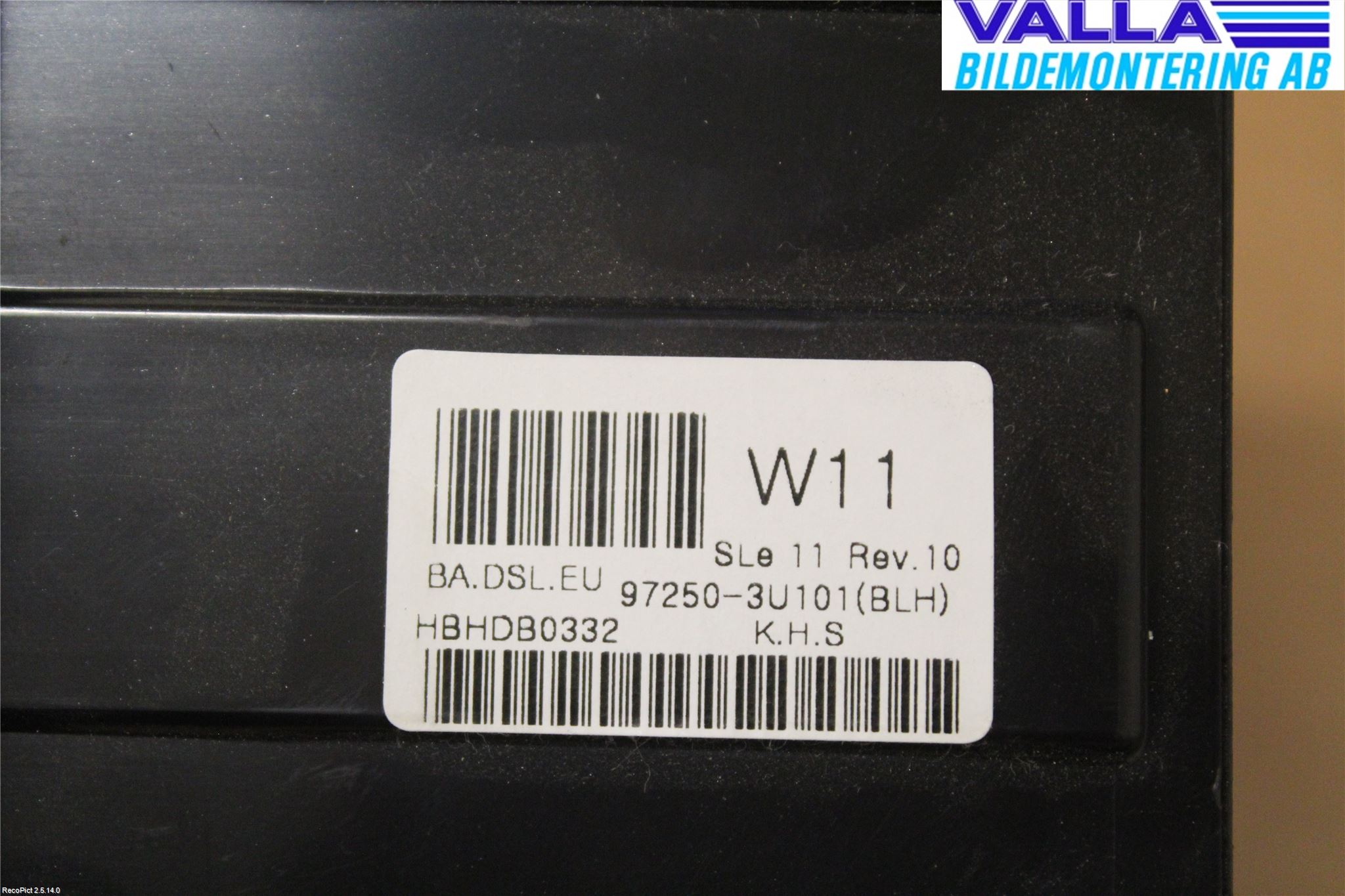Kia SPORTAGE (SL) 11-15 Varmeapparat Panel(Regulering)