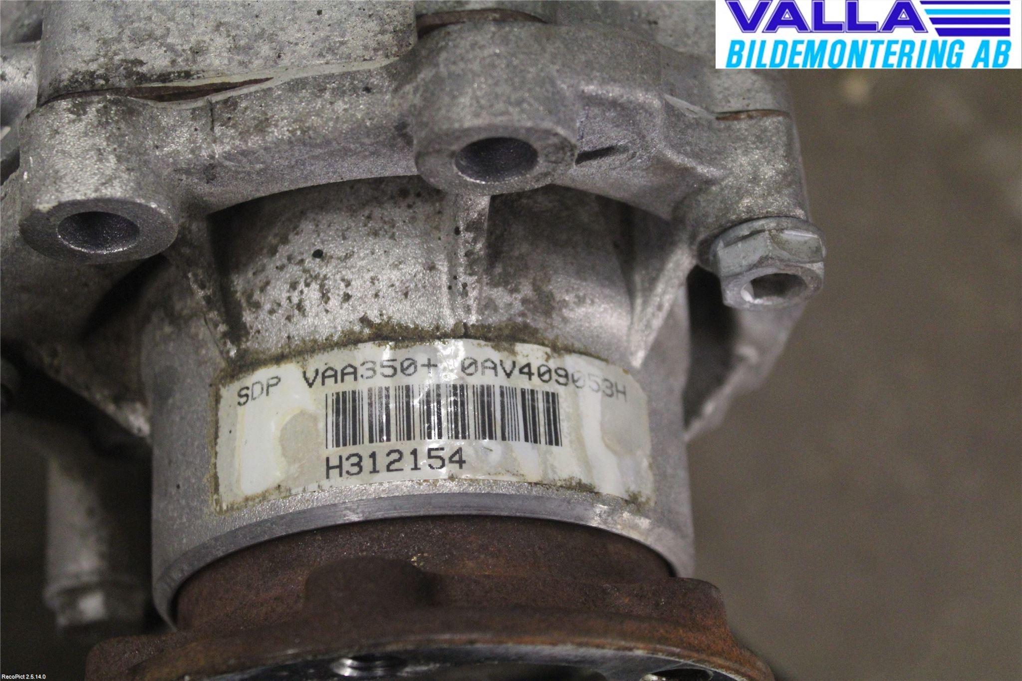 Audi A3/S3 05-13 Gearkasse Fordelingskasse