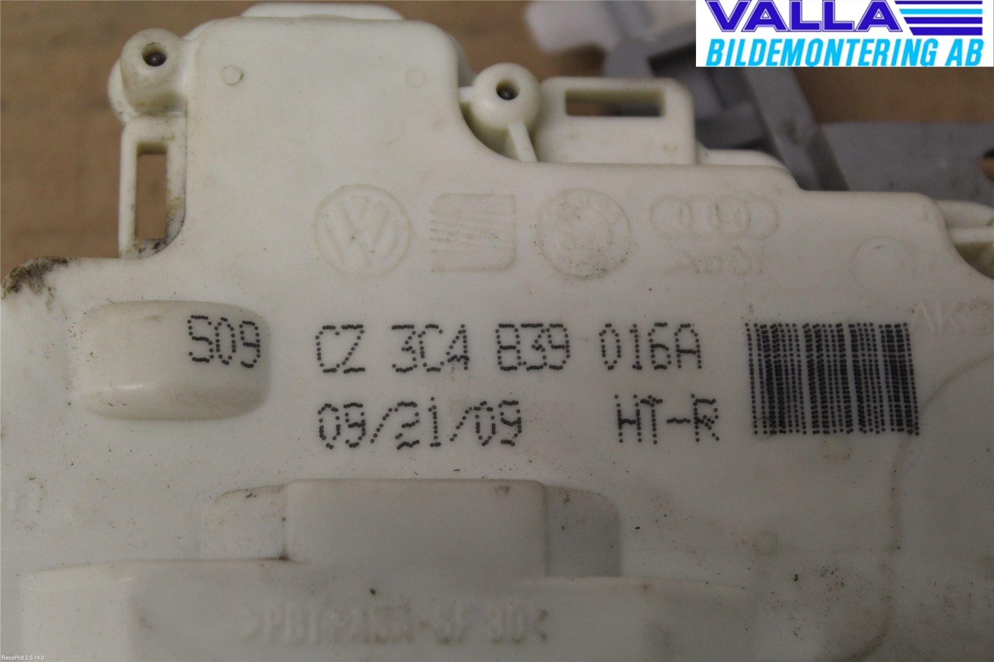 Volkswagen VW PASSAT 05-11 Dørlås - Låsekasse