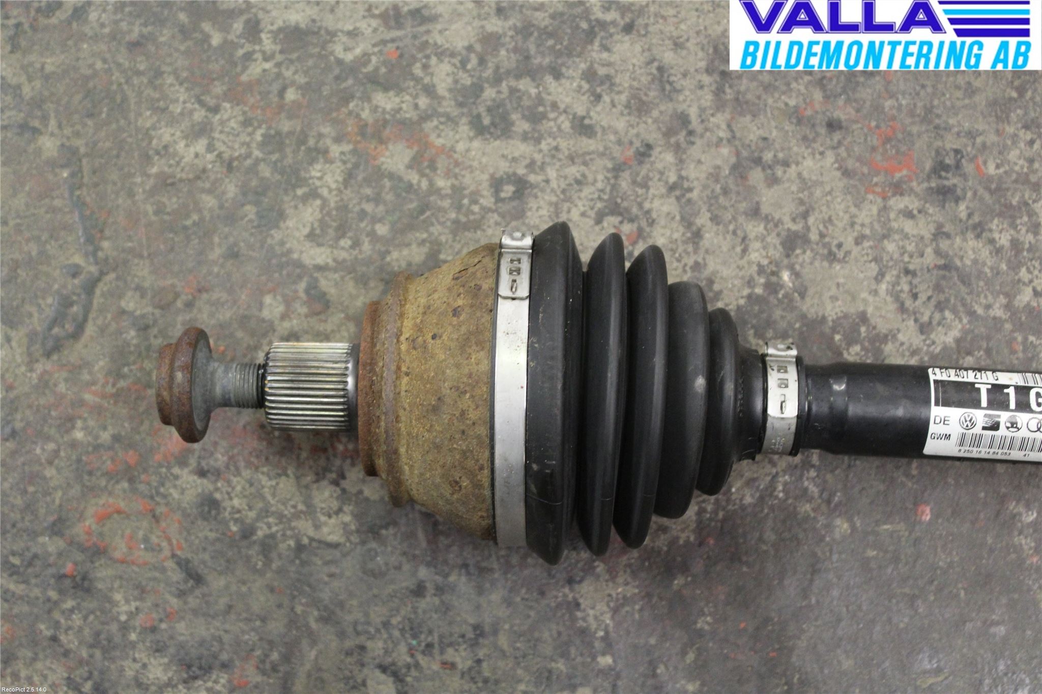 Audi A6/S6     05-11 Drivaksel Foran Kompl Venstre