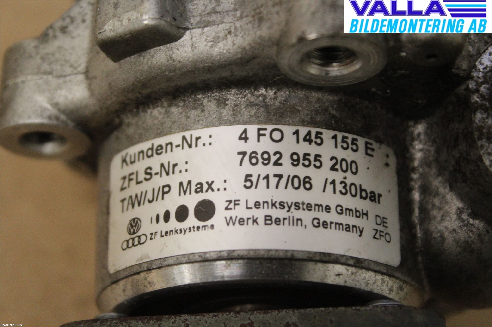 Audi A6/S6     05-11 Servo Pumpe