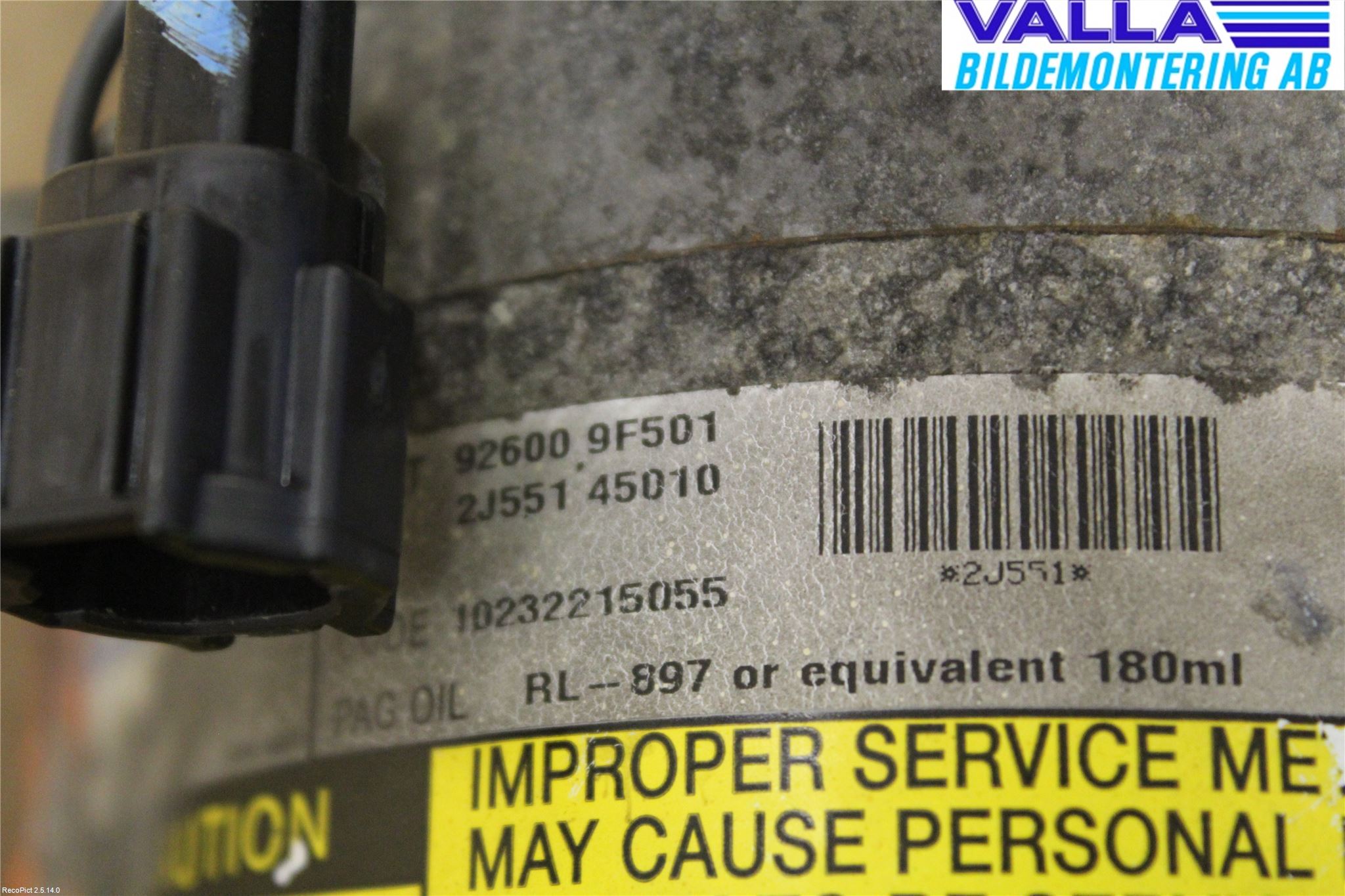 Nissan ALMERA    00-06 Varme Ac Kompressor