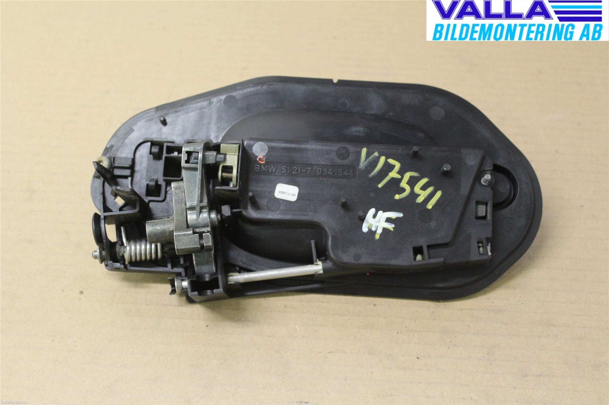 BMW 5 E60/61 Sed/Tou 02-10 Dørhandtak Ytre Høyre