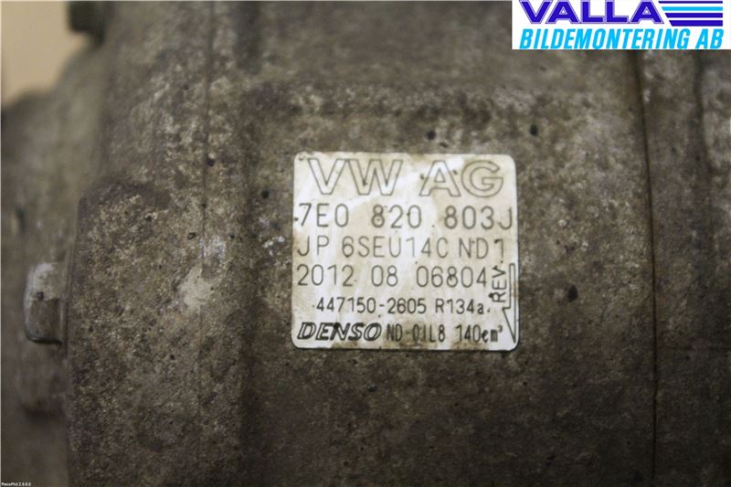 Volkswagen VW AMAROK 2H 10-22 Varme Ac Kompressor