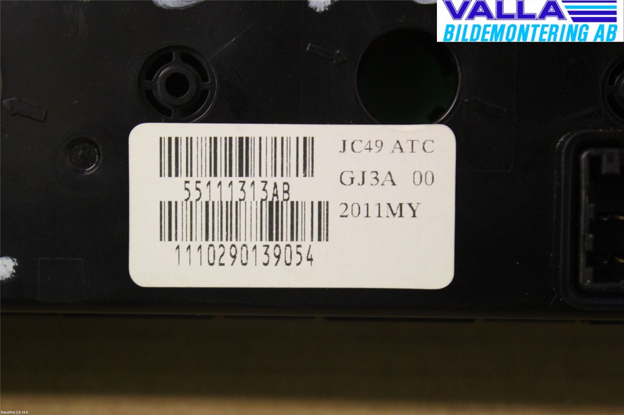 Fiat FREEMONT Varmeapparat Panel(Regulering)