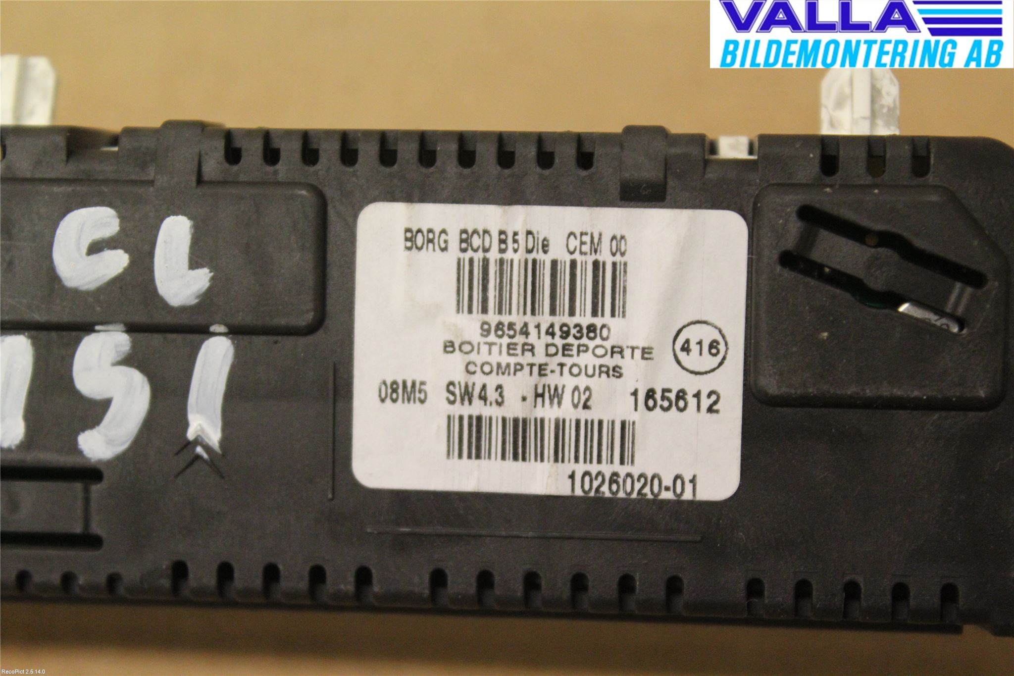 Citroen C4 I   05-10 Instr Turteller