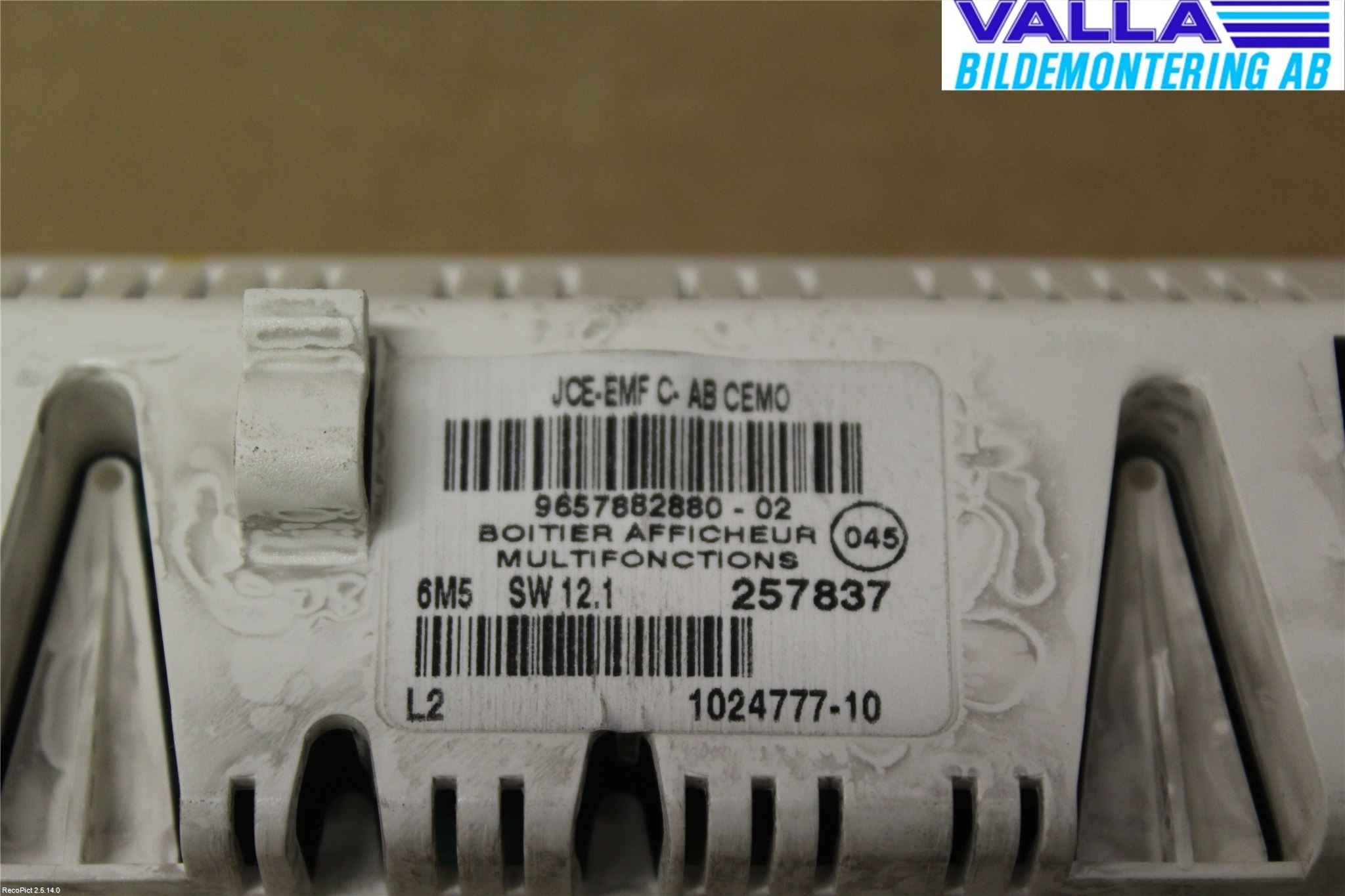 Citroen C4 I   05-10 Instr Varselys - Display