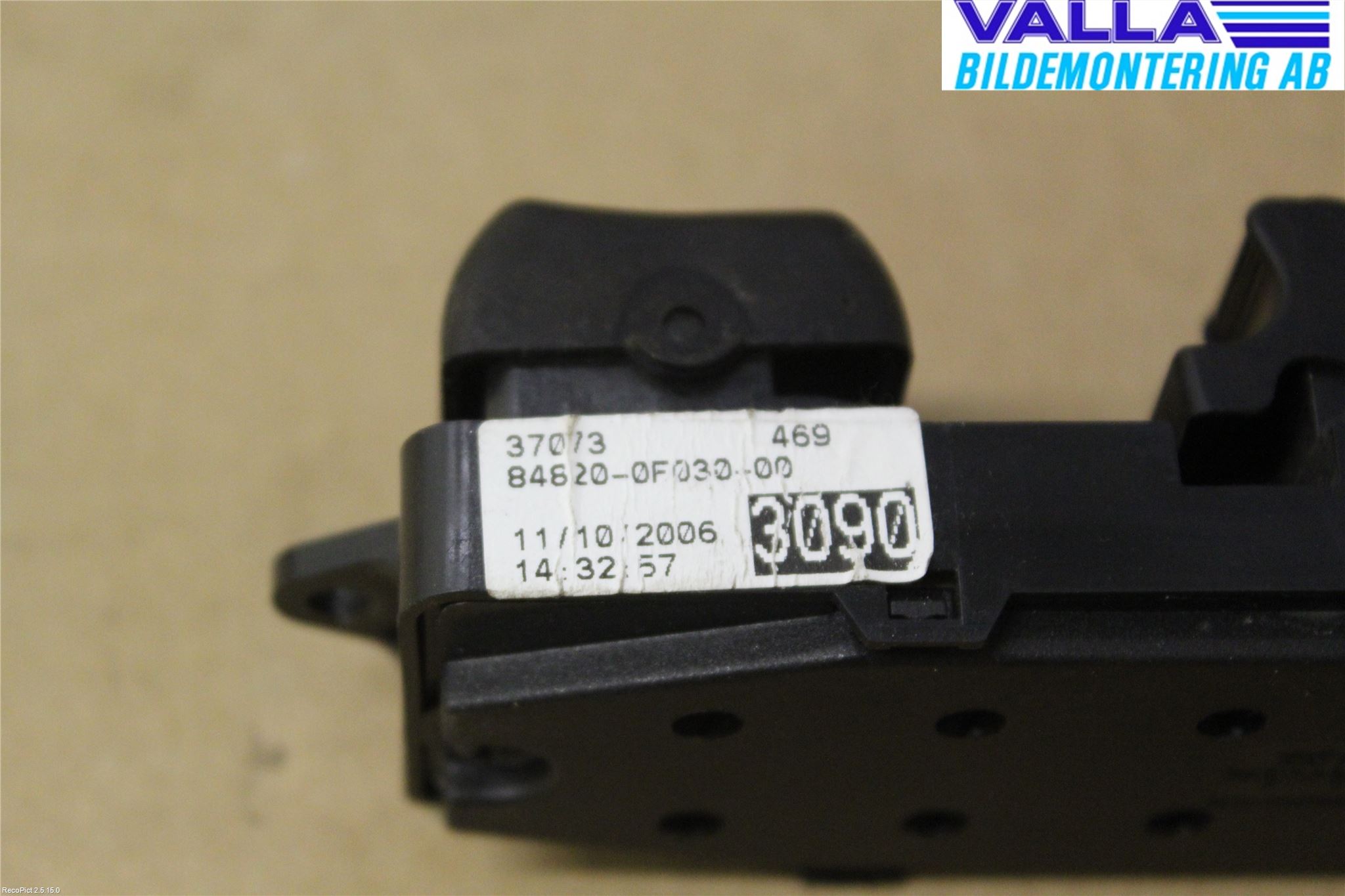 Toyota COROLLA VERSO 04-07 Bryter Vindusheis