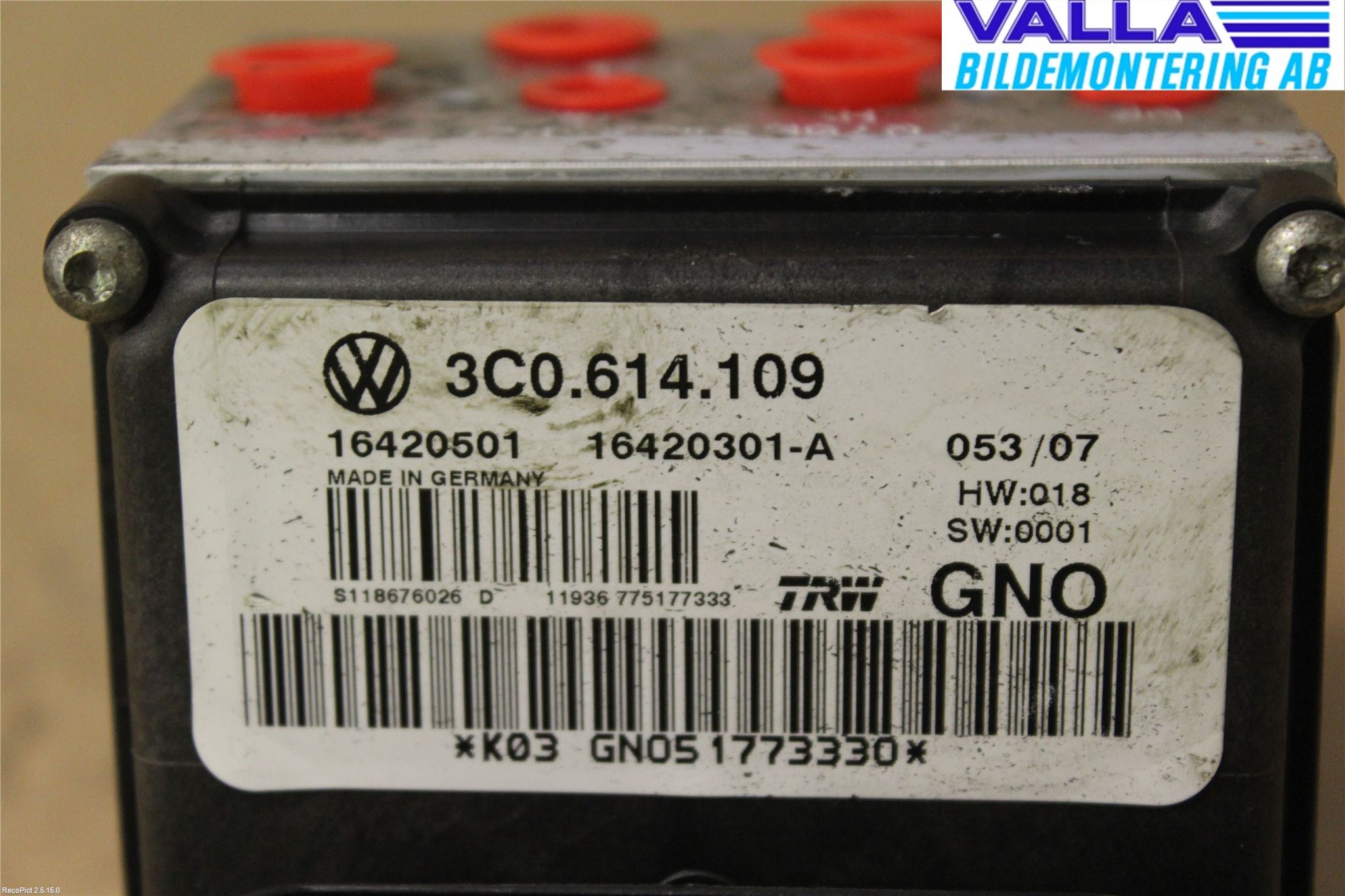 Volkswagen VW PASSAT 05-11 Abs Hydraulikkaggregat